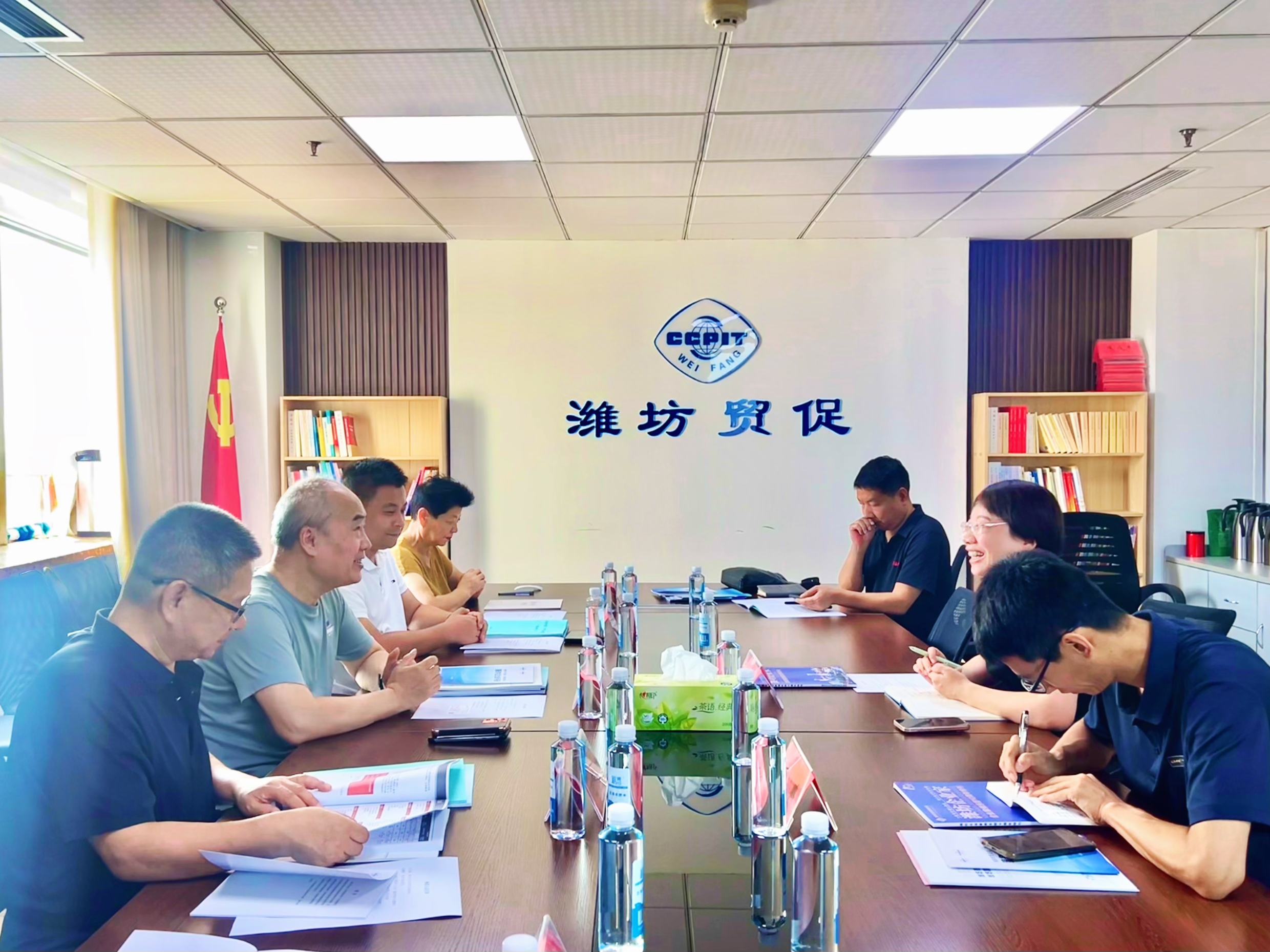 企业家俱乐部走访潍坊市贸促会